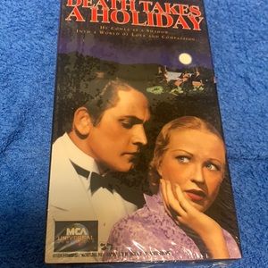 DEATH TAKES A HOLIDAY VHS NEW BLACK/W UNIVERSAL NEW